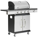 Gratar pe gaz Strend Pro Forbes BBQ cu 4+1 arzatoare si termometru