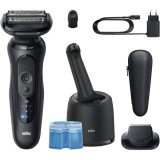 Braun Series 5 52-N7200cc Aparat de bărbierit electric cu stație pentru curățare și &icirc;ncărcare SmartCare Black 1 buc