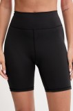 adidas Performance pantaloni scurți de yoga All me culoarea negru, uni, high waist, JW7665