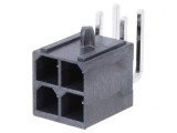 Soclu Cablu-Placă Mega-Fit 4 Pini 23A THT, MOLEX