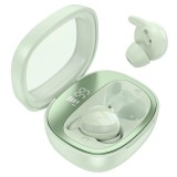 Casti Bluetooth Hoco EW65 Shadow, Capacitate 500mAh, Autonomie 4 Ore, Afisaj Digital, Verde