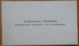 Carte de vizita a Generalului Gheorghe Moruzi, Inspector General al Cavaleriei