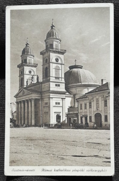 Carte postala, Satu Mare, Biserica romano catolica, perioada interbelica