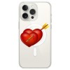 Husa personalizata apple iphone 14 pro, magsafe, hearts with arrow
