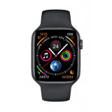 Ceas smartwatch W37 seria 7 compatibil Android si IOS, negru W37 BMG