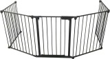 Poarta protectie semineu Strend Pro pliabila 305x60x75 cm otel negru