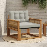 vidaXL Set de canapele de exterior Lemn solid de Acacia și Textilene 3438895