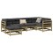 Gossi set canapele de gradina cu perne, 6 piese, lemn de pin tratat