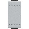 Intrerupator cap scara Living Light Bticino 1M aluminiu NT4003N