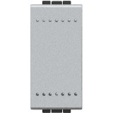 Intrerupator cap cruce Living Light Bticino 1M aluminiu NT4004N