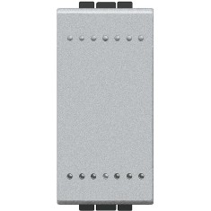 Intrerupator simplu Living Light Bticino 1M aluminiu NT4001N