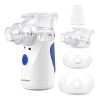 Aparat aerosoli JustZEN&reg; R9, nebulizator portabil, validat clinic, 0.2 ml/min, ultrasonic, doua metode de alimentare, tehnologie New Mesh, silentios