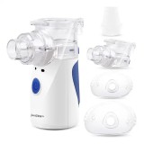 Aparat aerosoli JustZEN&reg; R9, nebulizator portabil, validat clinic, 0.2 ml/min, ultrasonic, doua metode de alimentare, tehnologie New Mesh, silentios