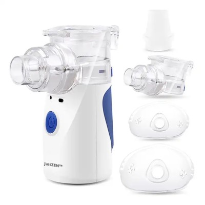 Aparat aerosoli JustZEN&amp;reg; R9, nebulizator portabil, validat clinic, 0.2 ml/min, ultrasonic, doua metode de alimentare, tehnologie New Mesh, silentios foto
