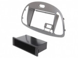Cadru Radio 1 DIN Argintiu Hyundai i10 (2011-) Ramă Adaptor Montaj Sistem Audio Auto