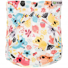 T-TOMI Pant Diaper AIO Changing Set Snaps scutec lavabil tip chiloțel, cu inserție absorbantă cu capse Koalas 4 -15 kg 3 buc