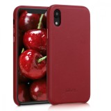 Cumpara ieftin Husa pentru Apple iPhone XR, Piele naturala, Rosu, 45955.09