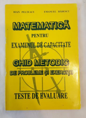 I. Pelteacu E. Badescu - Matematica pentru examenul de capacitate foto