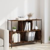 VidaXL Bibliotecă, stejar fumuriu, 102x28x77,5 cm, lemn prelucrat 838900