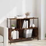 VidaXL Bibliotecă, stejar fumuriu, 102x28x77,5 cm, lemn prelucrat 838900