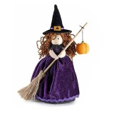 Figurina Vrajitoare Halloween textil multicolor II cm12,5x10x20H