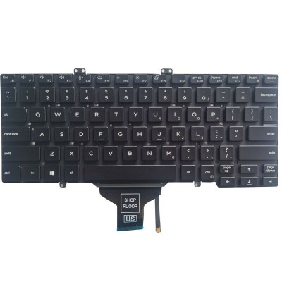 Tastatura laptop Dell, Latitude 3400, 5400, 5401, 5402, 7400, 7410, 0GY5TC, iluminata, us foto