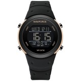 Ceas Bărbați Naviforce 9246 Negru Auriu &ndash; Funcții Multiple, Design Sport, Calendar