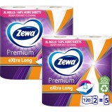 Pachet Prosoape de hartie Zewa Extra Long, 2 straturi, 4 role, 480 foi