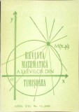 REVISTA MATEMATICA A ELEVILOR DIN TIMISOARA NR.2 1985-NICOLAE NEGOESCU-338321