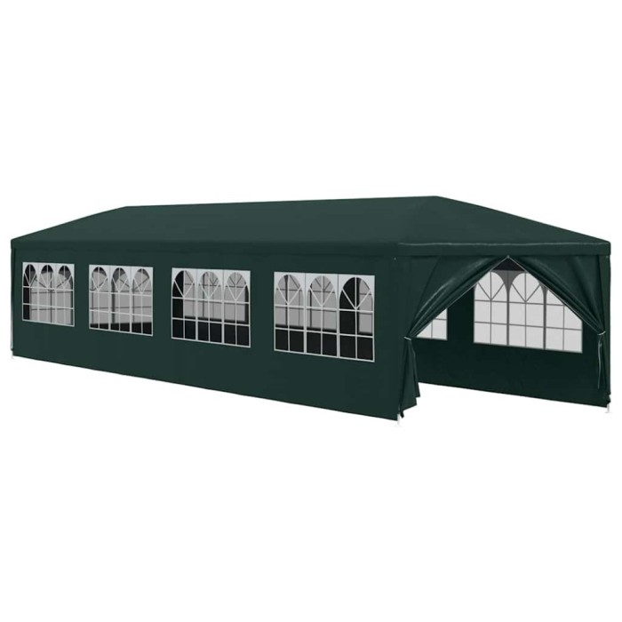 Cort de petrecere, verde, 3 x 12 m