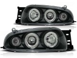 Set de faruri de tuning cu ochi de &icirc;nger halogeni potrivit pentru Ford FIESTA MK4 10.1995-08.1999, stanga si dreapta Performance AutoTuning