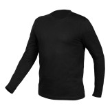 Tricou de lucru cu maneca lunga negru, bumbac 100%, marimea M