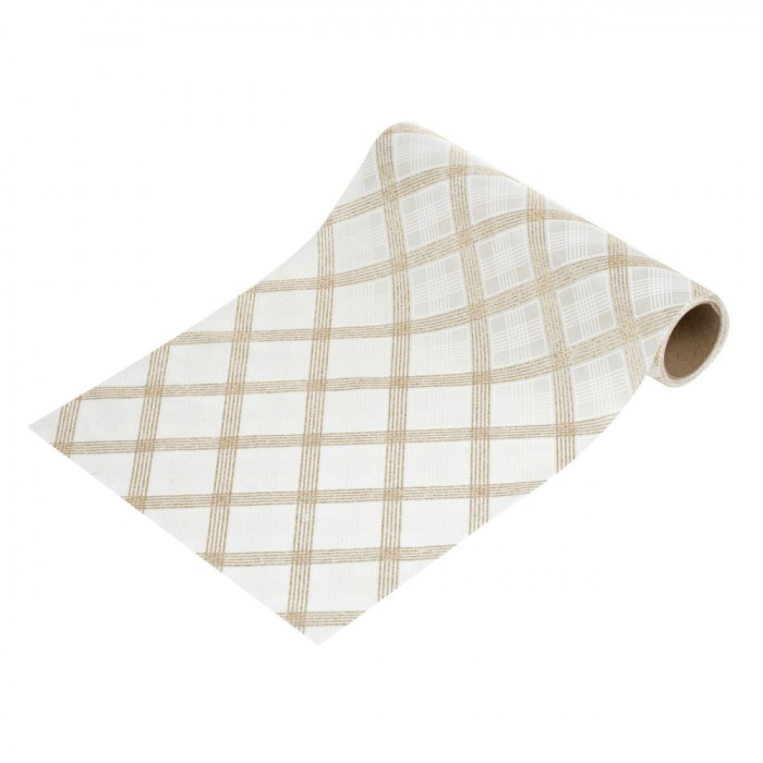 Tesatură Decorativă Crăciun, Model Carouri, Dimensiune 28cmx4m