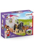 Set Schleich Horse Box With Horse Club Tori &amp; Princess (42437)