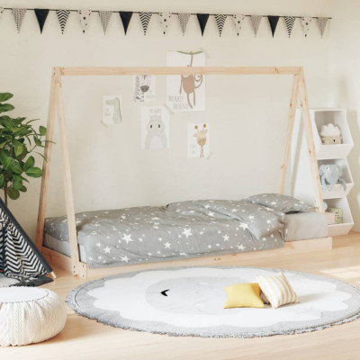 Cadru de pat pentru copii, 80x200 cm, lemn masiv de pin GartenMobel Dekor foto