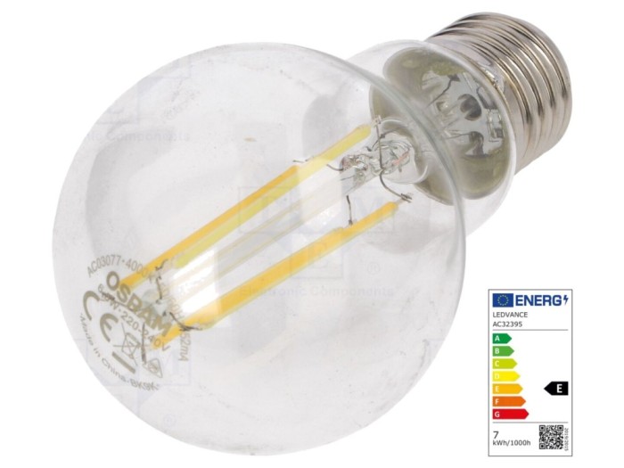 Lampă LED E27 6.5W 4000K