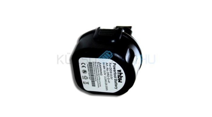 VHBW Baterie pentru scule electrice Black &amp; Decker A9242, A9265 - 3000 mAh, 9.6 V, NiMH