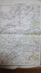 Harta Timișoara, Arad, Satu Mare, Macedonia, Micălaca, 1928