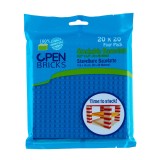 Jucarie - Seturi de constructie - Placi albastre 20x20 (4 buc), Open Brick Source