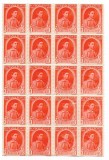 Centenarul nasterii regelui Carol I, 1938, 3 L, bloc 20 buc., neobliterate