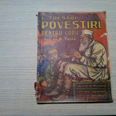 POVESTIRI PENTRU COPII - L. Tolstoi - MURNU (desene) -104 p.; coperta originala