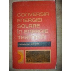 Conversia energiei solare in energie termica