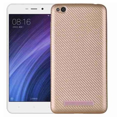 Husa xiaomi redmi 4a i-zore carbon fiber auriu foto