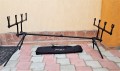 Rod Pod FL Black Edition 4 Lansete, Quad Pod, 4 Picioare, Aluminiu, Ajustabil 72-127cm, Transport Inclus