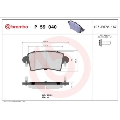 Placute frana Nissan Interstar Box (X70) 04.02-, Interstar Bus (X70) 04.02-, Interstar (X70) 08.03-; Opel Movano A Box (X70) 01.99-, Movano A Bus (X7 foto