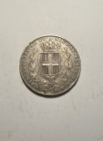 Moneda Sardinia 5 Lire 1849, Patina Frumoasa, Numismatica