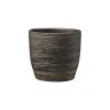 Ghiveci ceramica, Pescara Festive diametru 12 cm, antracit auriu