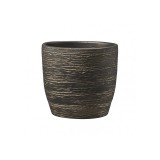Ghiveci ceramica, Pescara Festive diametru 12 cm, antracit auriu