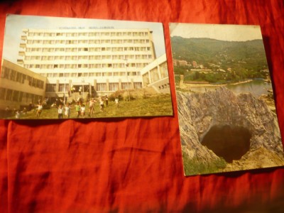 2 Ilustrate Slanic Prahova 1985 complex balnear , 1992 Grota Miresei (pliu colt) foto