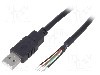 Cablu cabluri, USB A mufa, USB 2.0, lungime 3m, negru, BQ CABLE - CAB-USB-A-3.0-BK